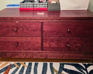 Spectra Wood Furniture Wine Cherry Wood Chest