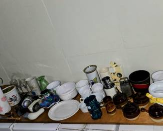 Several Collectable Glass Items to include Plates, Glasses, Vases, Bowls, Cream & Sugar, Pitchers, Platters, Etc.