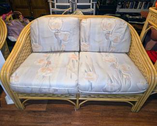 Matching Indoor Rattan & Bamboo Patio Furniture Set of 6