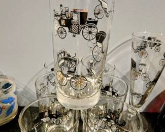 Several Collectable Glass Items to include Plates, Glasses, Vases, Bowls, Cream & Sugar, Pitchers, Platters, Etc.
