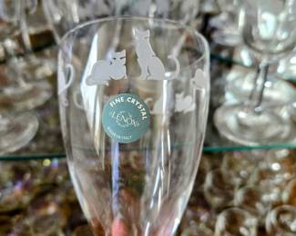 Several Collectable Glass Items to include Plates, Glasses, Vases, Bowls, Cream & Sugar, Pitchers, Platters, Etc.