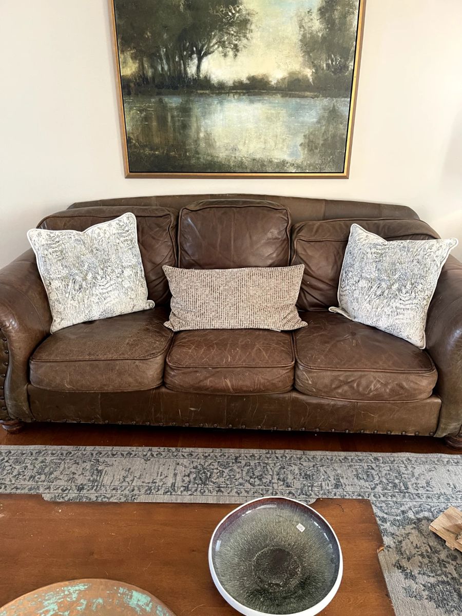 Leather sofa