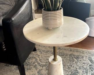 Marble lamp table