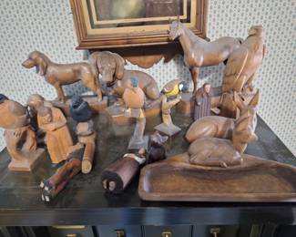 Swiss wood carvings  RARE