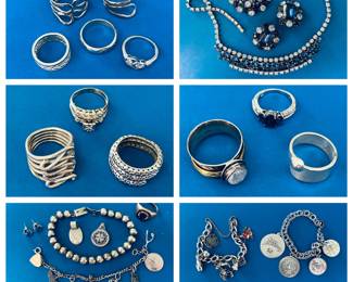 Wiss 14K gold and sterling pieces.