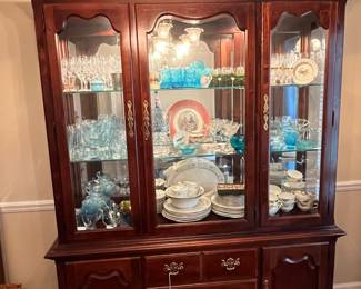 Classic China cupboard and China