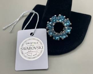 Swarovski Crystal Aquarmine Pendant