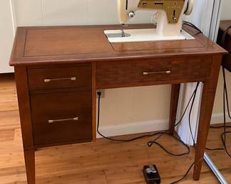 Vintage Sewing Machine Table 