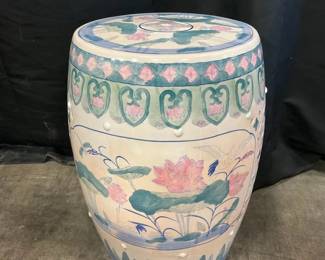 Chinese Ceramic Drum Stool 
