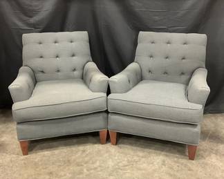 Twin Grey Chairs 