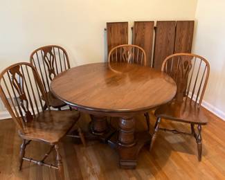 Nichols Stone Co Table  Chairs 