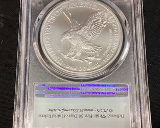 2022 SILVER AMERICAN EAGLE, GRADED MS70