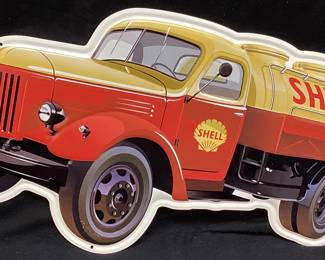 SHELL OIL TRUCK SIGN, 22’’W