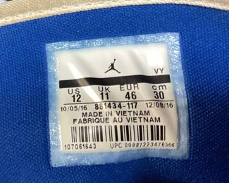 NIKE AIR JORDAN 1 FLIGHT 5 PREMIUM WHITE SHOES, SIZE 12, #881434-117