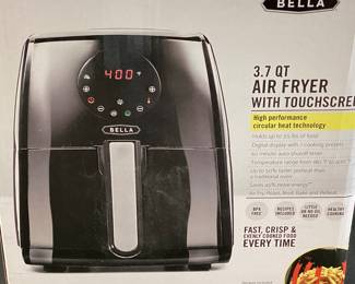 BELLA 3.7qt TOUCHSCREEN AIR FRYER w BOX