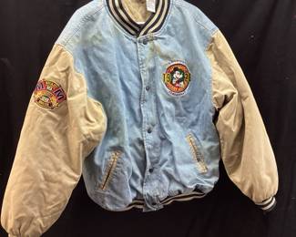 DISNEY MICKEY MOUSE DENIM & LEATHER JACKET