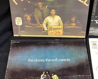 VINTAGE VINYL ALBUMS, 6 DOORS ALBUMS L.A. WOMAN, MORRISON HOTEL, WEIRD SCENES INSIDE THE GOLD MINE, THE SOFT PARADE & 13, JOE COCKER, ALLMAN BROTHERS, CCR, BLOOD, SWEAT & TEARS, ISAAC HAYES, BEACH BOYS, MILES DAVIS AND MORE