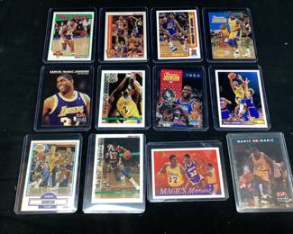 (12) ASSORTED EARVIN ‘‘MAGIC’’ JOHNSON BASKETBALL CARDS