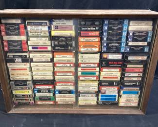 LARGE ROCK & ROLL 8 TRACK TAPE COLLECTION LED ZEPPELIN, ROLLING STONES, CCR, SLY, SANTANA, STEPPENWOLF, CHICAGO