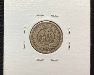 1862 EARLY SEMI-KEY DATE INDIAN HEAD PENNY, est VG+