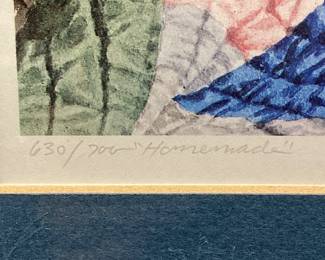 SIGNED MEL STEELE #630/700 ‘’HOMEMADE’’ PRINT