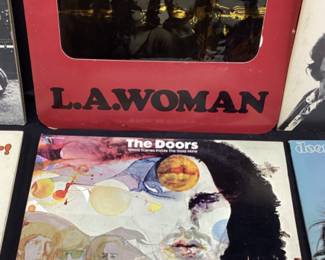 VINTAGE VINYL ALBUMS, 6 DOORS ALBUMS L.A. WOMAN, MORRISON HOTEL, WEIRD SCENES INSIDE THE GOLD MINE, THE SOFT PARADE & 13, JOE COCKER, ALLMAN BROTHERS, CCR, BLOOD, SWEAT & TEARS, ISAAC HAYES, BEACH BOYS, MILES DAVIS AND MORE