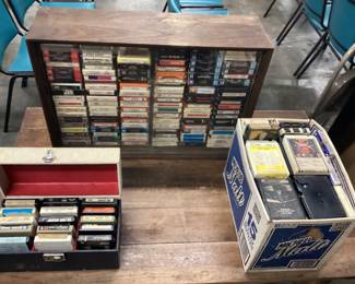 LARGE ROCK & ROLL 8 TRACK TAPE COLLECTION LED ZEPPELIN, ROLLING STONES, CCR, SLY, SANTANA, STEPPENWOLF, CHICAGO