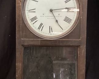 SELF WINDING CLOCK CO, NEW YORK WALL CLOCK