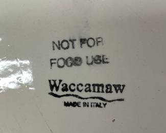 WACCAMAW HAND PAINTED FLORAL DECORATIVE BOWL,