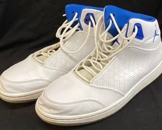 NIKE AIR JORDAN 1 FLIGHT 5 PREMIUM WHITE SHOES, SIZE 12, #881434-117