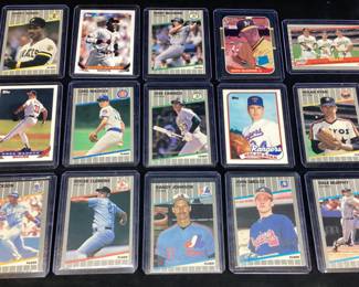 ASSORTED BASEBALL CARDS, NOLAN RYAN, BARRY BONDS GREG MADDUX, BO JACKSON, MARK MCGWIRE, DALE MURPHY
TOPPS, DONRUSS, FLEER