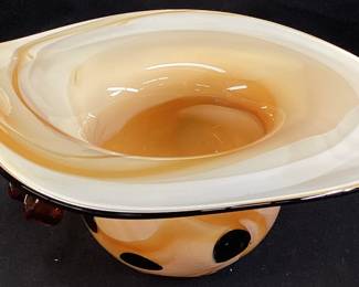 MULTICOLORED HAT BOWL, 9.5’’W