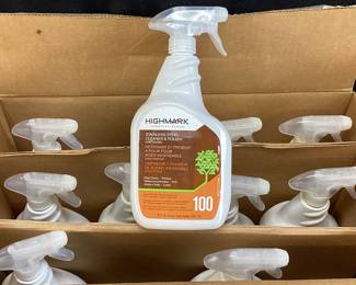 (10) HIGHMARK PROFESSIONAL STAINLESS STEELCLEANER & POLISH BOTTLES, NEW