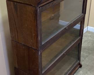 ANTIQUE 3 STACK BARRISTER BOOKCASE