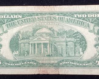 SERIES 1963 $2 DOLLAR RED SEAL BILL