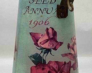 1906 DECORATIVE ROSE COAL SCUTTLE, 15"