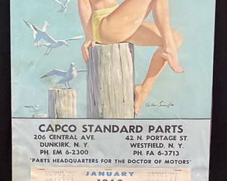 1963 PERFECT CIRCLE PISTON RINGS CALENDAR