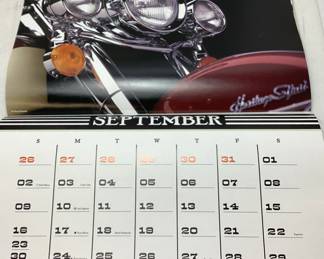 2001 HARLEY DAVIDSON WALL CALENDAR, 20’’