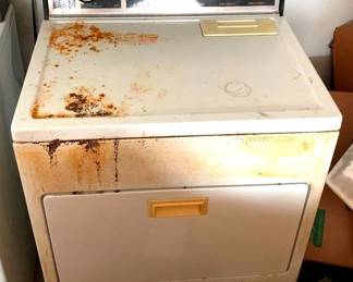 167 - Lady Kenmore Dryer - 44" x 26" x 28" You are buying a used as-is electric/electronic item. We do not guarantee all components are present, and if it is not expressly stated, it is untested.