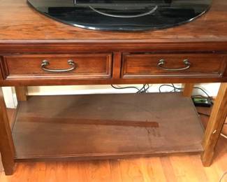136 - 2 Drawer Console Table - 38" x 44" x 22"