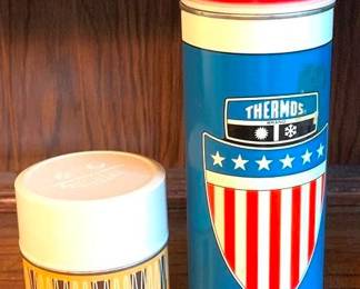 54 - 2 Thermos Bottles - 6.5" & 13.5" Tall