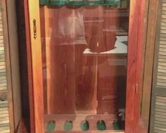 97 - 2 Piece Gun Cabinet - 86" x 34" x 21"