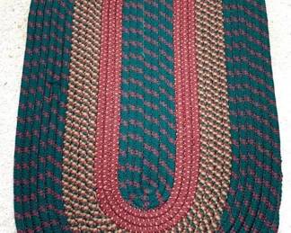 160 - Braided Rug - 39" x 23"
