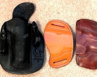 16 - 3 Leather Holsters