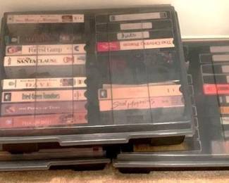 79 - Lot of 3 Plastic Totes of VHS Tapes