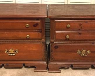 30 - 2 Two Drawer Night Stands - 26" x 24" x 16"
