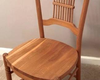 13 - Wood Chair - 42" x 22" x 16"