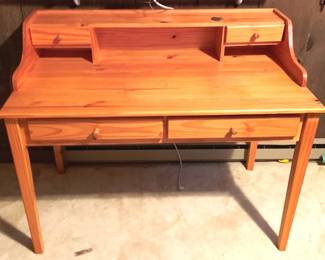 106 - Wood Desk - 39" x 48" x 26"