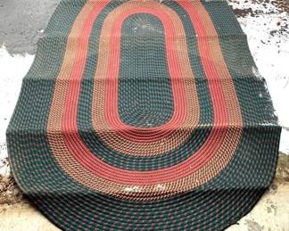 156 - Braided Rug - 99" x 64"