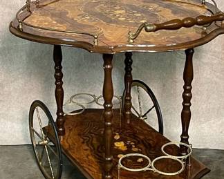 Gorgeous Antique Tea Cart * Ornate * RARE FIND